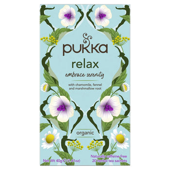 Pukka Organic Relax Tea Sacs 20 par paquet