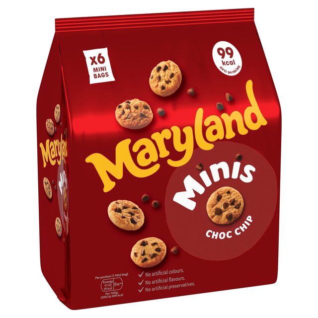 Maryland Mini Galletas con chispas de chocolate 6 x 19,8 g 