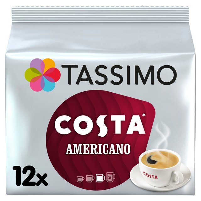 Tassimo Costa Americano Coffee Pods 16 par paquet