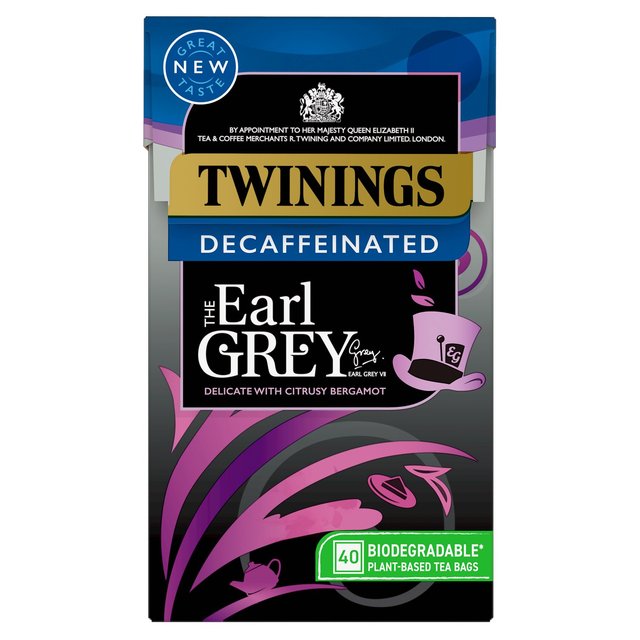 Twinings Decaffeinated Earl Grey Tea 40 per pack