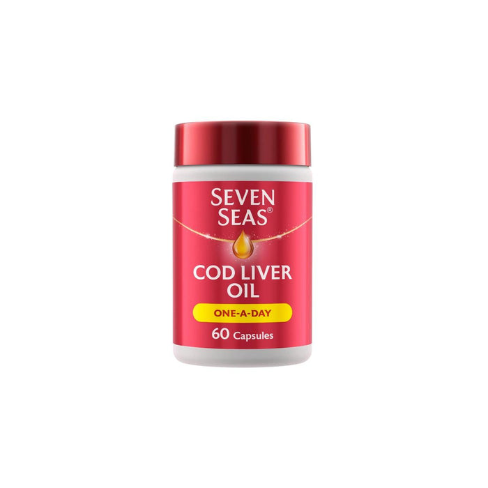 Seven Seas Cod Liver Oil One A Day Omega-3 Fish Oil & Vitamin D 60 Caps