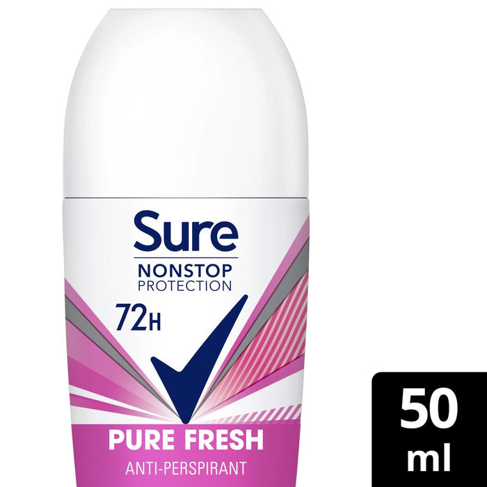 Sicher Frauen 72 Stunden Nonstop Antiterspirant Deodorant Roll auf reiner frischer 50 ml