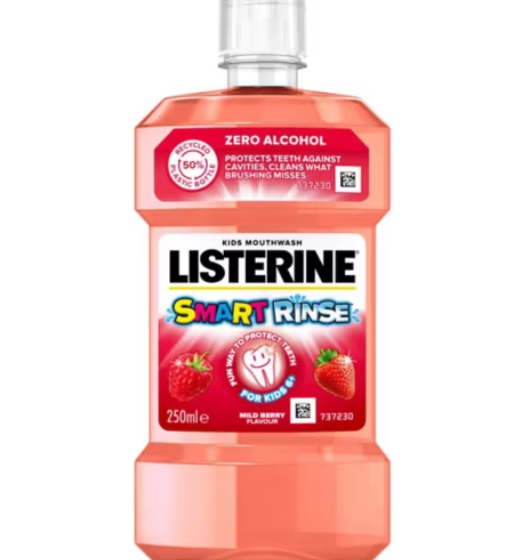 Listerine Smart Rinse Mild Berry 250ml - Special Offer