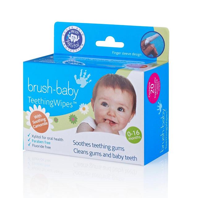 Cepille las toallitas de la dentición para bebés 20 por paquete