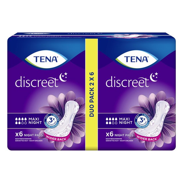 Tima Lady Maxi Night Incontinence Pads 12 por paquete