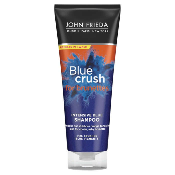 John Frieda Blue Crush Shampoo Blue intensivo para morenas 250ml