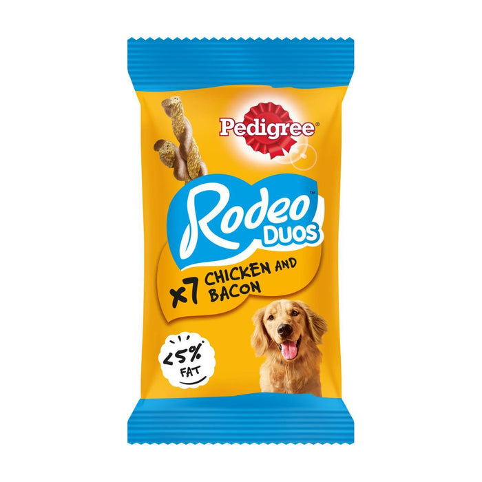 Pidigree Rodeo Duos Adulte Dog Treats Chicken & Bacon 123G