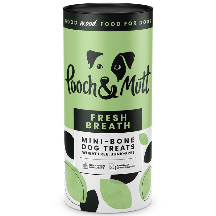 Pooch & Mutt Breath Fresh Mini Bone Dog Treats 125G