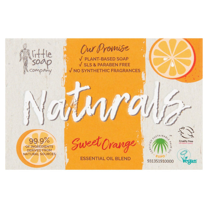 Little Soap Company Naturals Bar Jabón Naranja dulce 100G