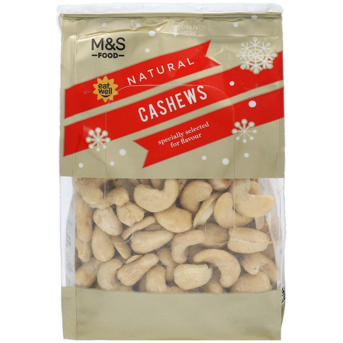 M & S Natural Cashews 350g